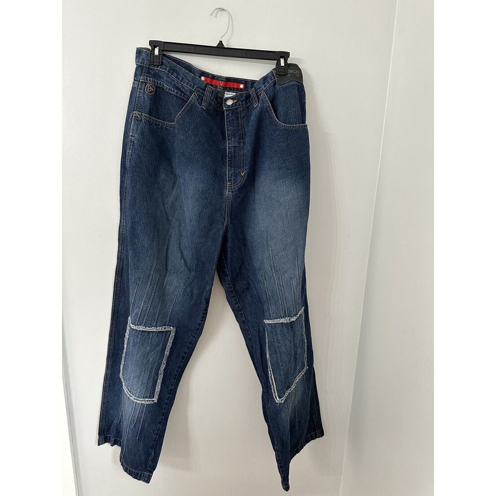 Vokal Jeans Mens 40X32 Blue Loose 90s Vintage Relaxed Baggy Y2K Denim Tag Sz 40